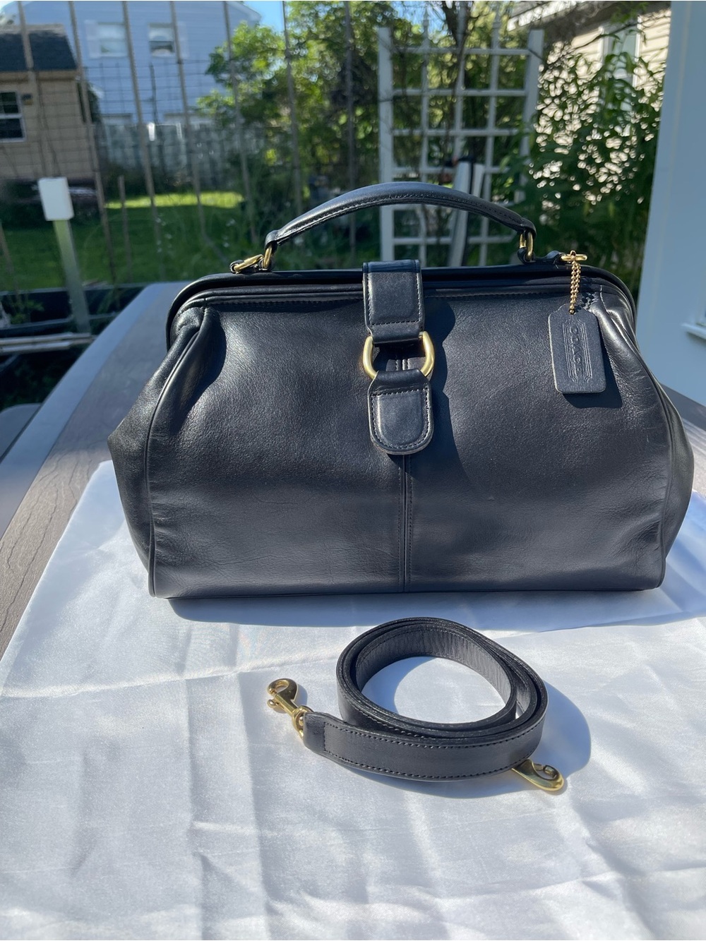 Coach Hudson Leather Bag – Classic Vintage Coach - Picture 11 of 14